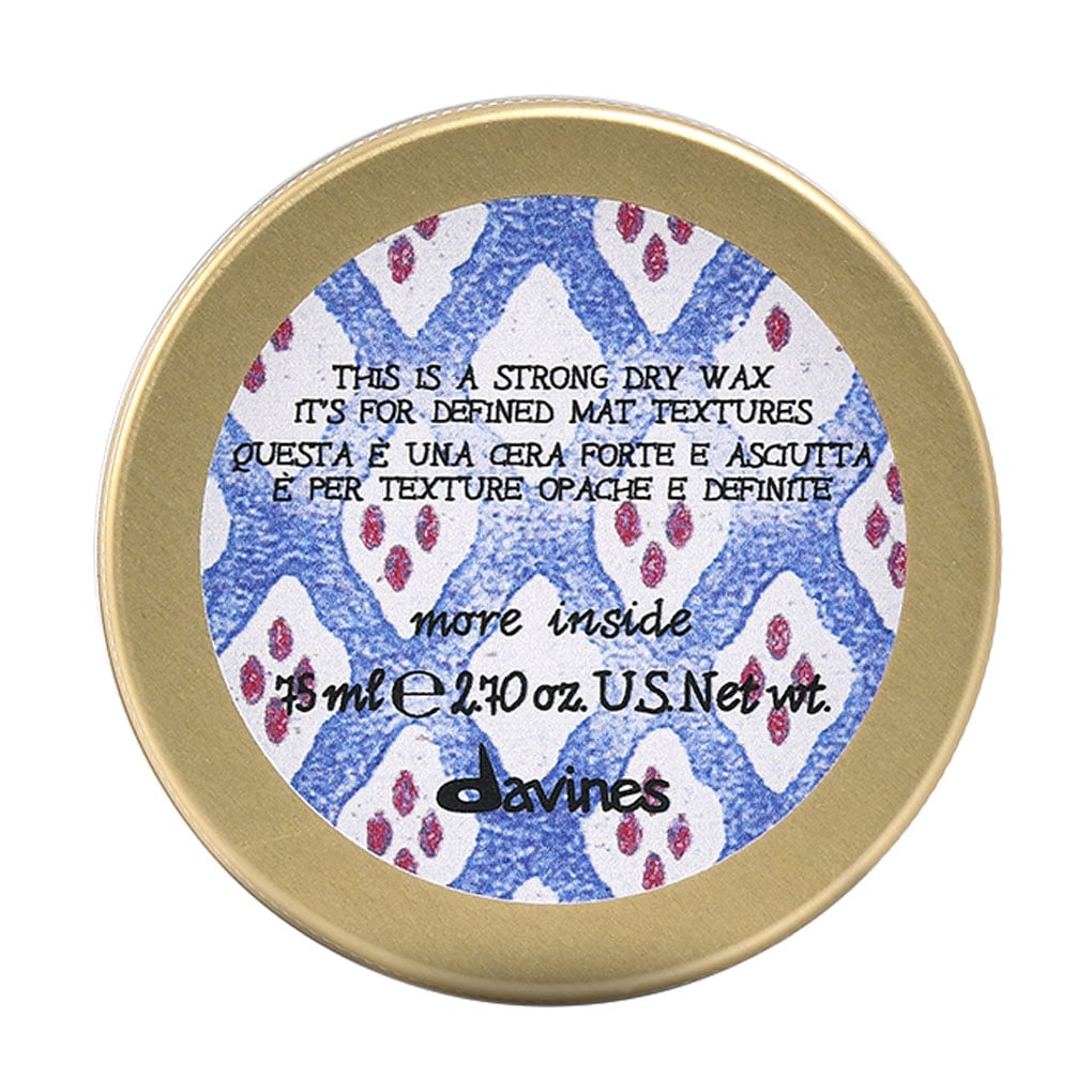 Сухий віск для волосся Davines More Inside Strong Dry Wax сильної фіксації, для текстурних матових акцентів, 75 мл